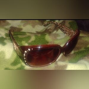 Imitation Gianni Versace S95 Vintage Brown Tortoise Gold Tone Medusa Sunglasses